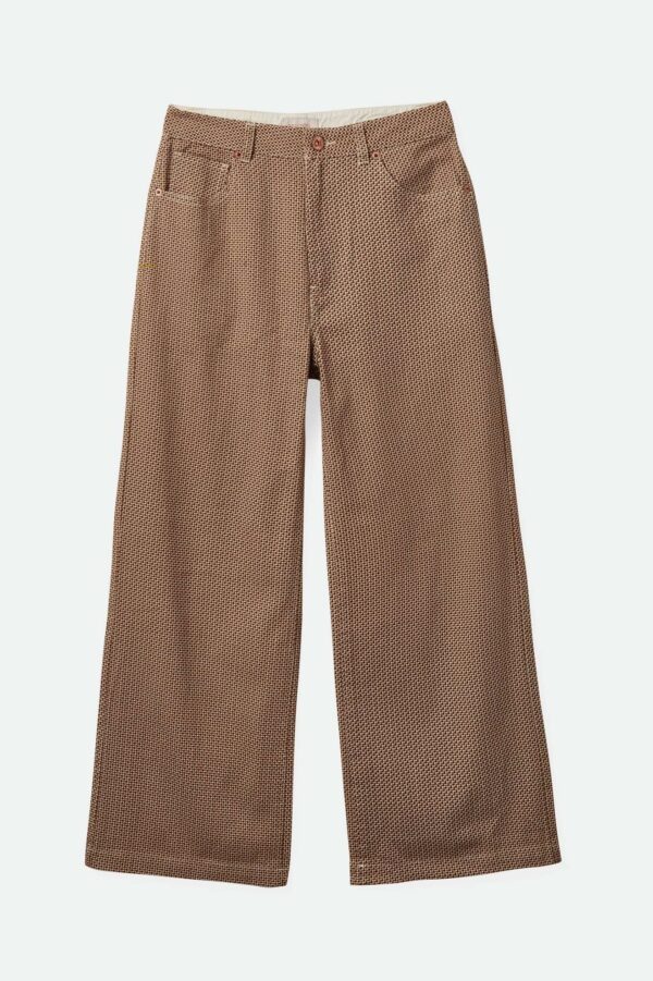 Margo Cropped 5-Pocket Pant - Whitecap/Pine Houndstooth - Image 2