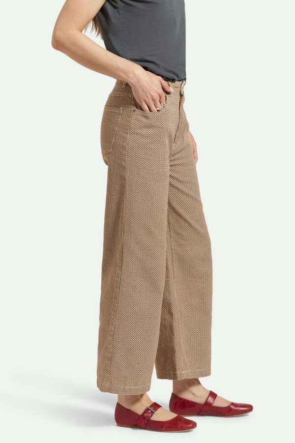 Margo Cropped 5-Pocket Pant - Whitecap/Pine Houndstooth - Image 5
